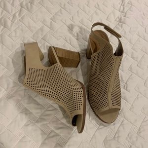 CityClassified Mesh Block Heels